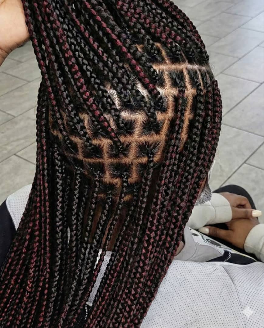 Student braids practical look 2